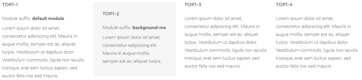 Module Suffixes